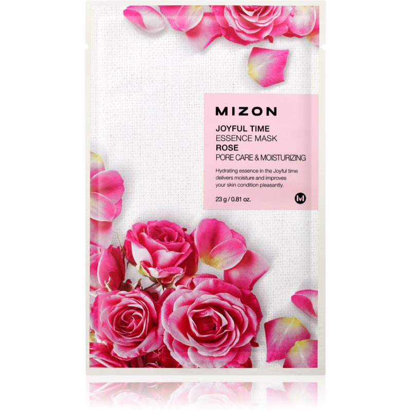 Mizon Joyful Time Rose hydratační plátýnková maska pro stažení pórů 23 g