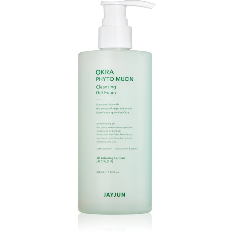 Jayjun Okra Phyto Mucin Cleansing Gel Foam jemná čisticí pěna 300 ml