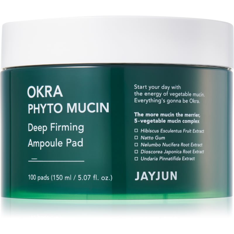 Jayjun Okra Phyto Mucin Deep intenzivně revitalizační polštářky pro zpevnění pleti 100 ks