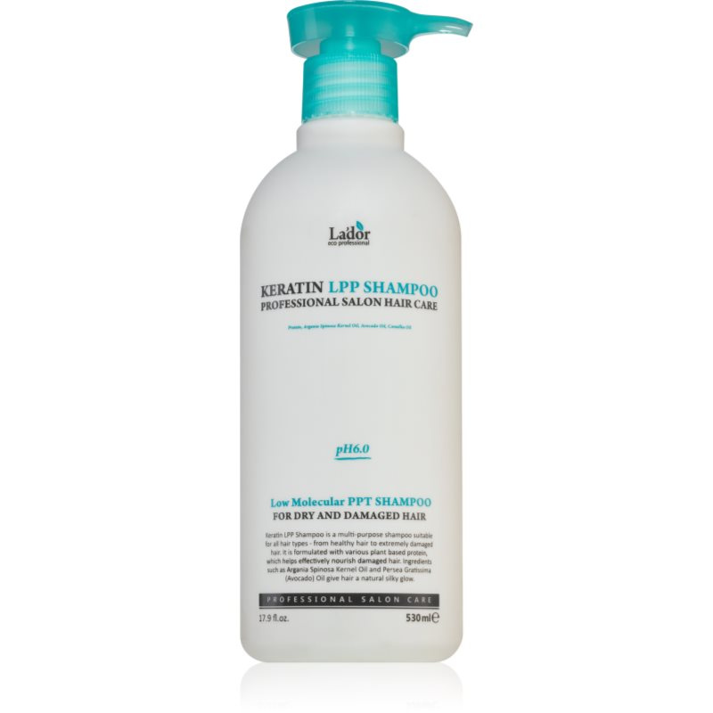 La'dor Keratin LPP keratinový regenerační šampon pro výživu a lesk 530 ml