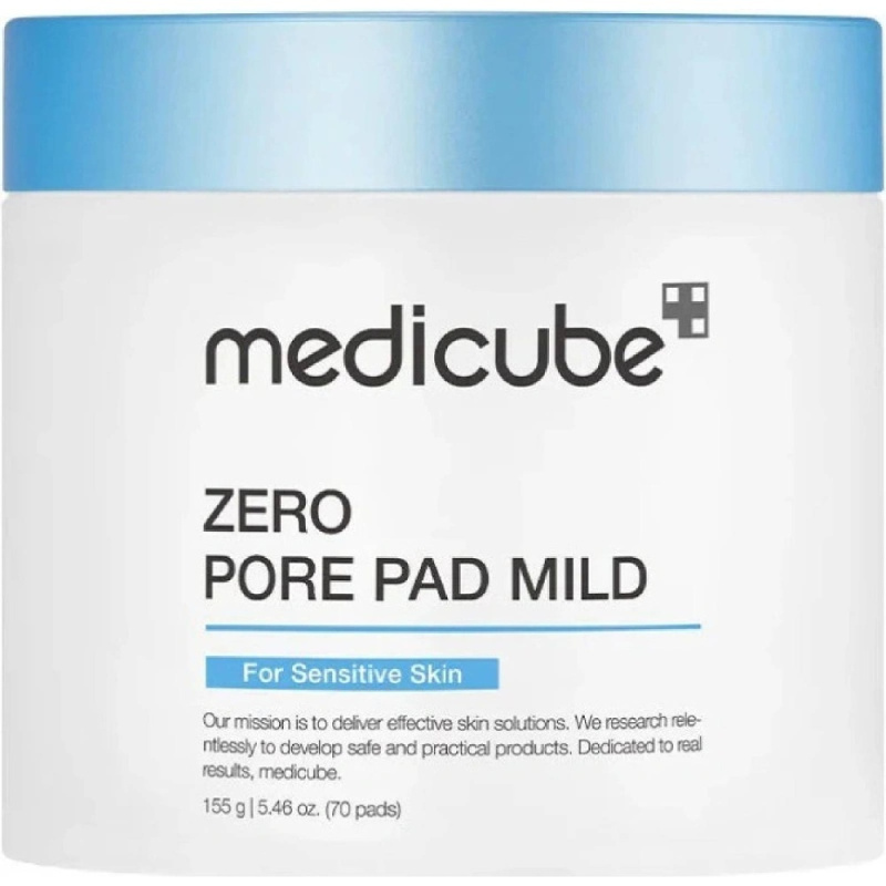 Medicube Zero Pore Pad Mild peelingové pleťové tamponky pro citlivou pleť 70 ks