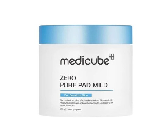 Medicube Zero Pore Pad Mild peelingové pleťové tamponky pro citlivou pleť 70 ks