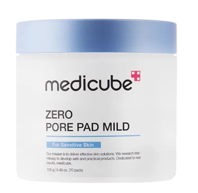 Medicube Zero Pore Pad Mild peelingové pleťové tamponky pro citlivou pleť 70 ks