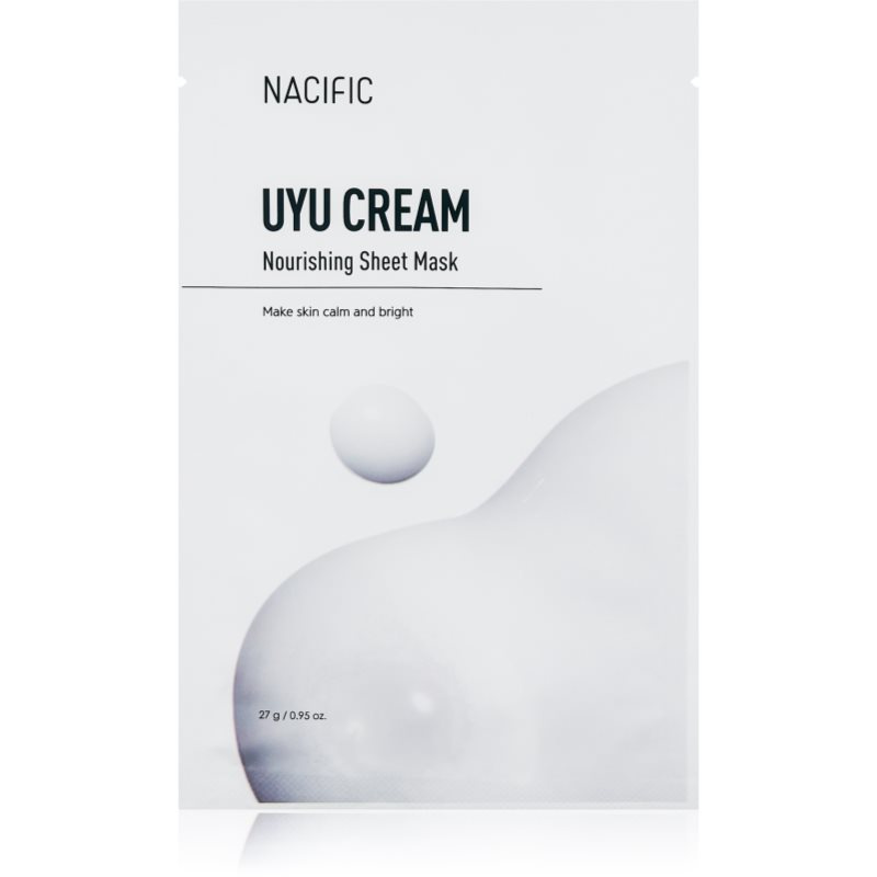 Nacific Uyu Cream Nourishing Mask Pack intenzivně hydratační pleťová maska se zklidňujícím účinkem 10x27 g