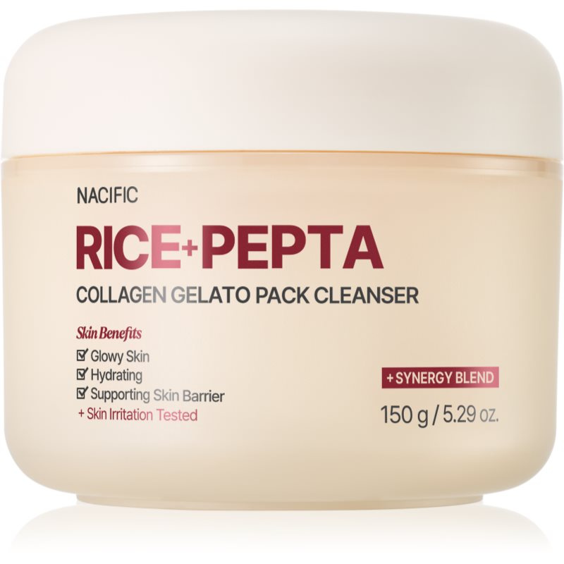 Nacific Rice + Pepta Collagen Gelato Pack Cleanser hydratační čisticí gel pro posílení kožní bariéry 150 g