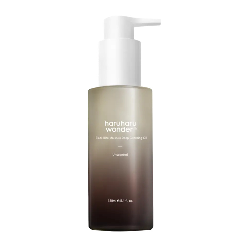 Haruharu Wonder Black Rice Moisture čisticí a odličovací olej pro citlivou a intolerantní pleť 150 ml