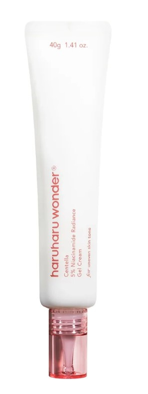 Haruharu Wonder Centella 5% Niacinamide Radiance Gel Cream lehký gelový krém pro sjednocení barevného tónu pleti 40 g
