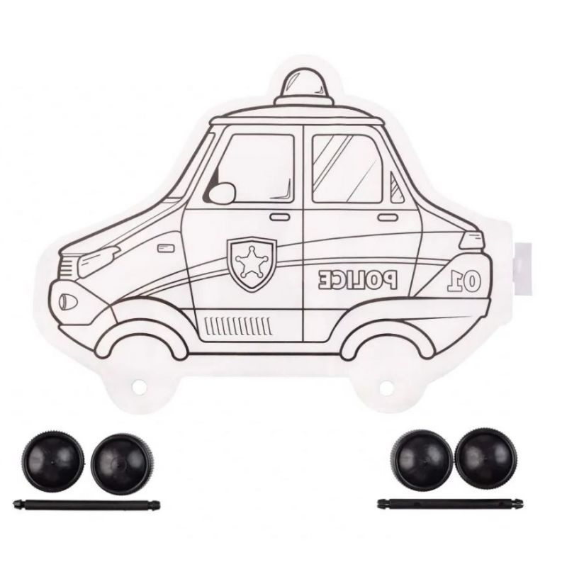 Nafukovací omalovánky Policejní auto (1ks)