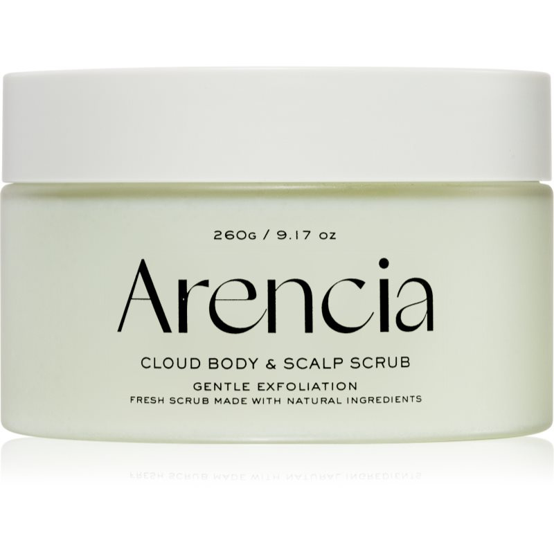 Arencia Fresh Cloud Geranium & Primrose jemný peeling na tělo a vlasy 260 g