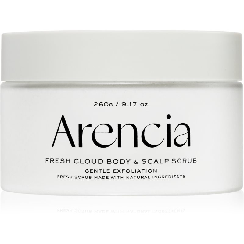 Arencia Fresh Cloud White Tea & Neroli jemný peeling na tělo a vlasy 260 g