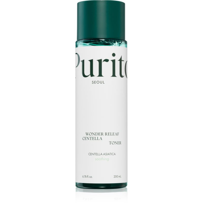 Purito Wonder Releaf Centella Toner hydratační tonikum pro zklidnění a posílení citlivé pleti 200 ml