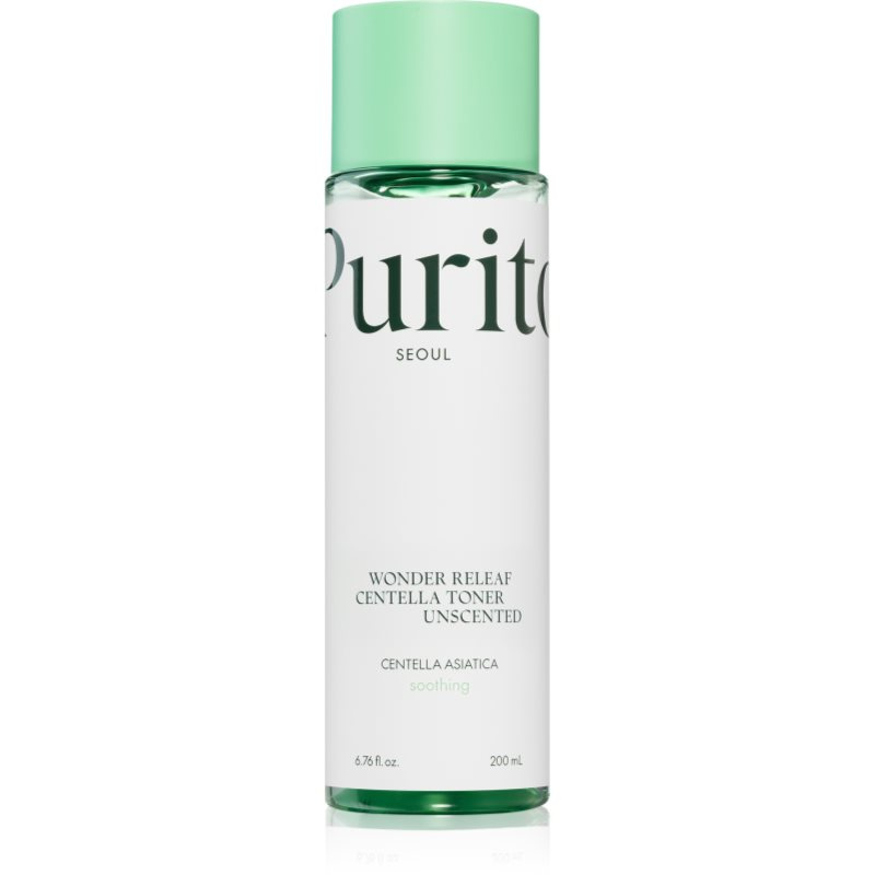Purito Wonder Releaf Centella Toner Unscented zklidňující pleťové tonikum pro citlivou pleť 200 ml
