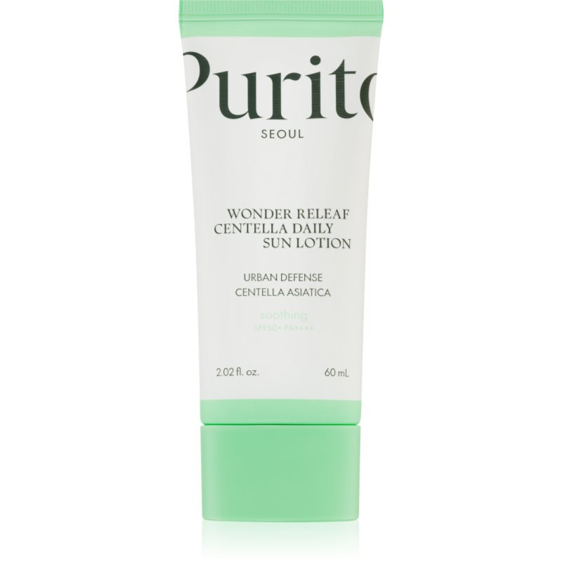 Purito Wonder Releaf Centella Daily Sun Lotion lehký ochranný krém na obličej SPF 50+ 60 ml