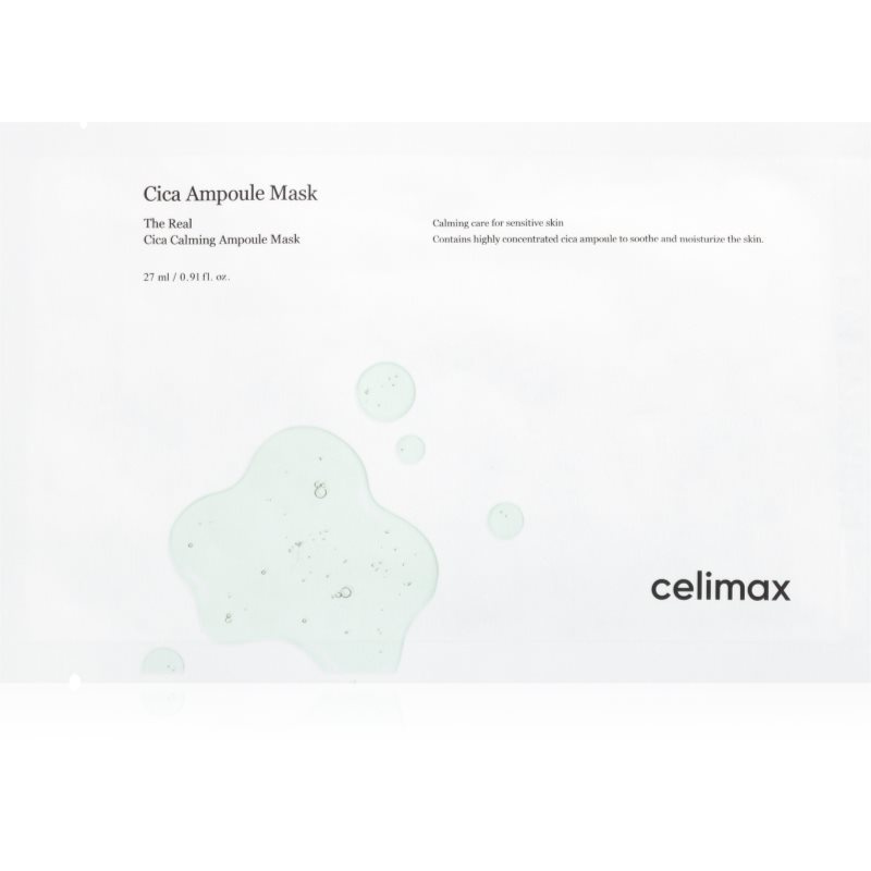 celimax The Real Cica intenzivní hydrogelová maska pro zklidnění pleti 25 ml