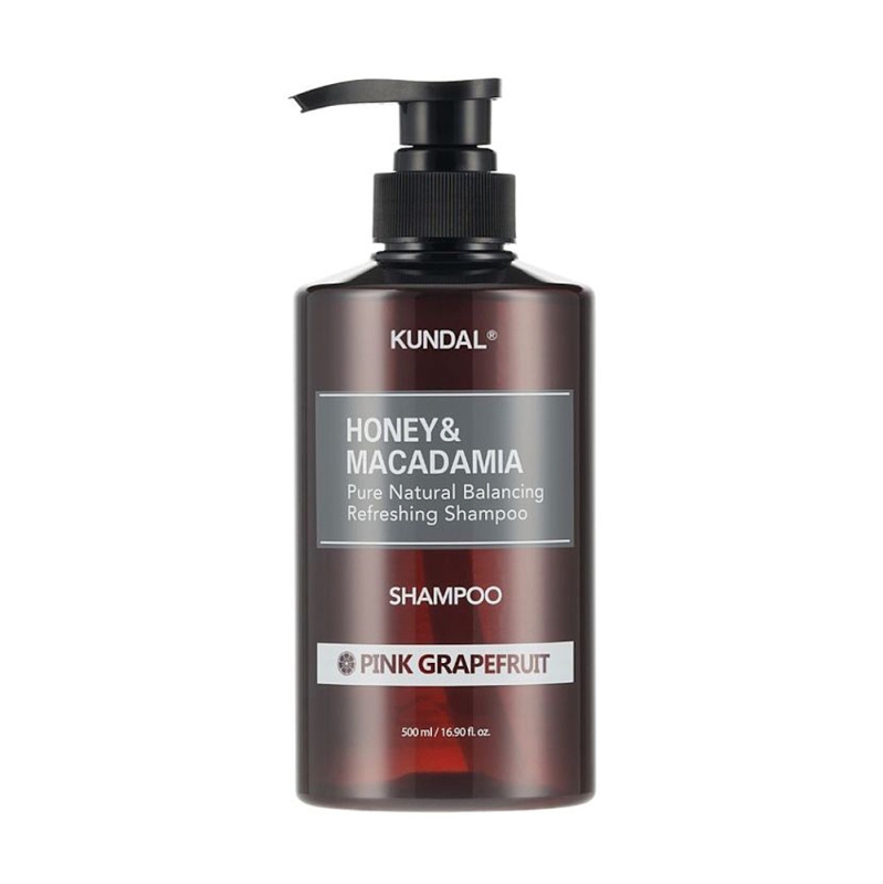 KUNDAL Honey & Macadamia Pink Grapefruit přírodní šampon pro suché a poškozené vlasy 500 ml