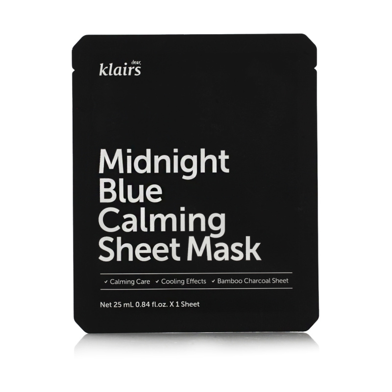 Klairs Midnight Blue Calming Sheet Mask zklidňující plátýnková maska 25 ml