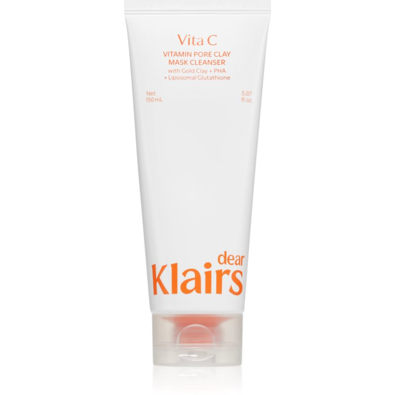 Dear Klairs Vitamin Pore Clay Mask Cleanser hydratační čisticí pěna pro rozjasnění pleti 150 ml