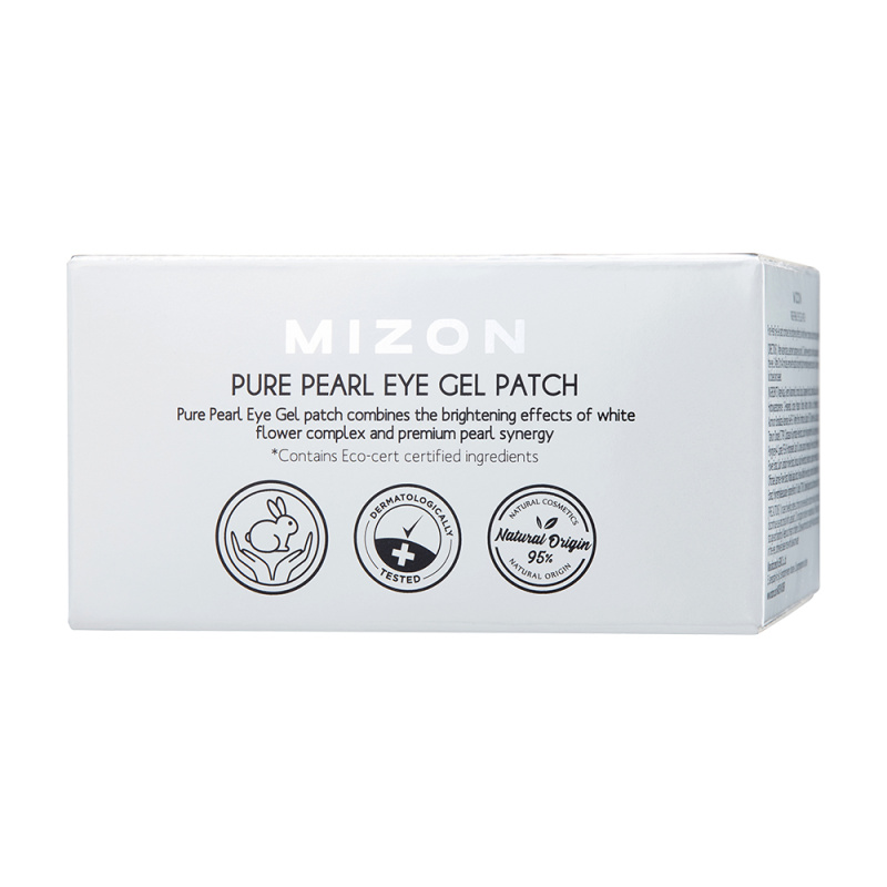 Mizon Pure Pearl Eye Gel Patch hydrogelová maska na oční okolí proti otokům a tmavým kruhům 60 ks