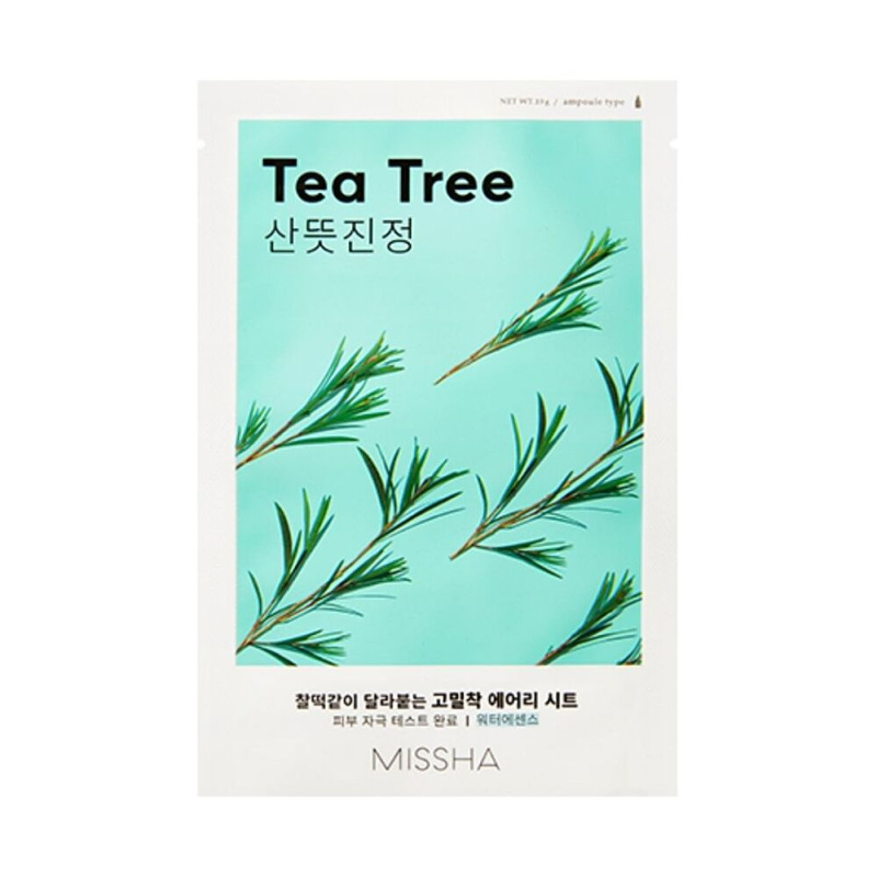MISSHA Airy fit sheet mask tea tree plátýnková maska 19 g