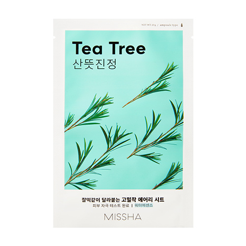 MISSHA Airy fit sheet mask tea tree plátýnková maska 19 g