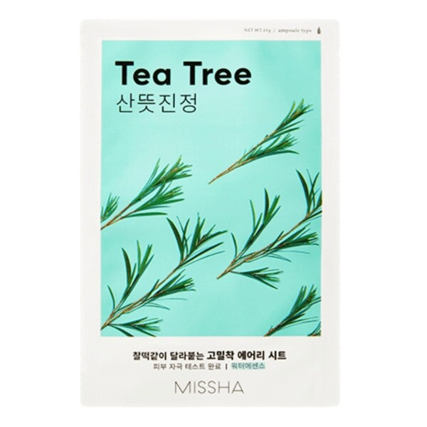 MISSHA Airy fit sheet mask tea tree plátýnková maska 19 g