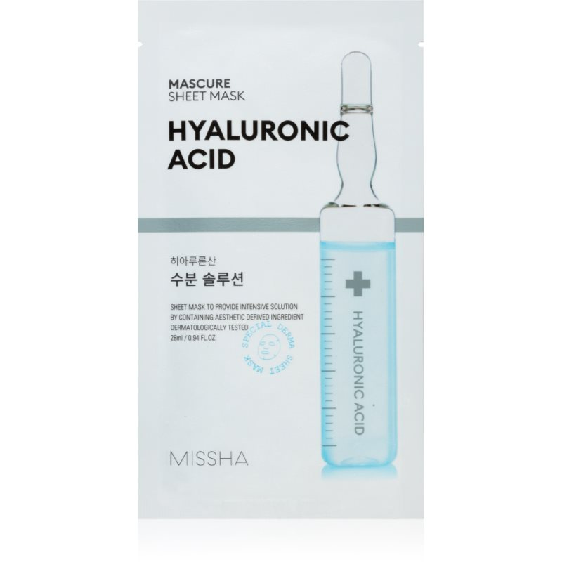 Missha Mascure Hyaluronic Acid hydratační plátýnková maska 28 ml