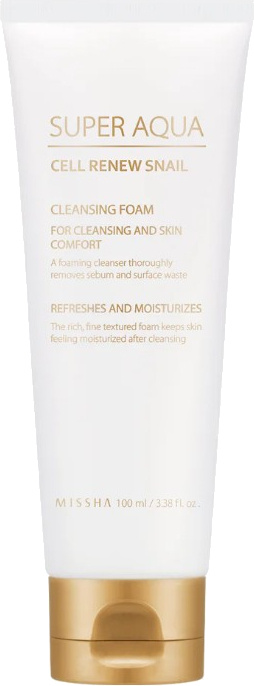 Missha Super Aqua Cell Renew Snail čisticí pěna se šnečím extraktem 100 ml