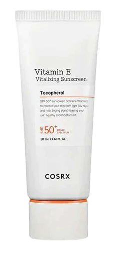 Cosrx Vitamin E Vitalizing Sunscreen opalovací krém na obličej proti příznakům stárnutí SPF 50+ 150 ml