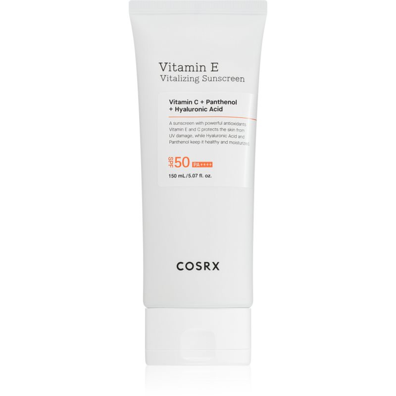 Cosrx Vitamin E Vitalizing Sunscreen opalovací krém na obličej proti příznakům stárnutí SPF 50+ 150 ml