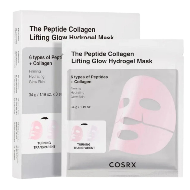 COSRX Sada pleťových masek Lifting Glow Hydrogel Mask 3 x 34 g