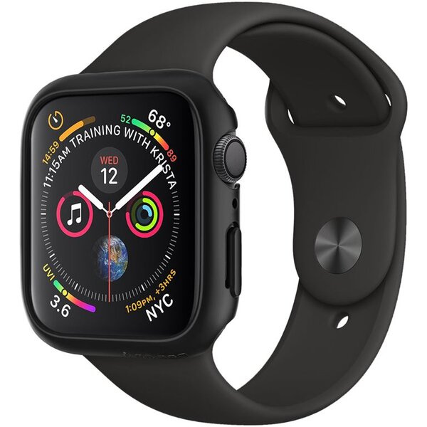 spigen thin fit apple watch 4 44mm Černá