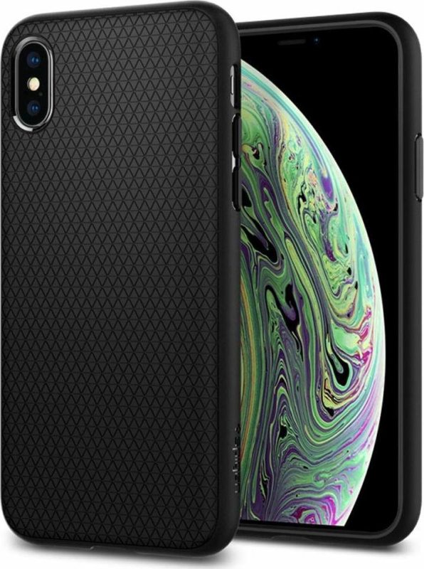 Spigen Ochranný kryt pro iPhone XS / X - Spigen, Liquid Air Black