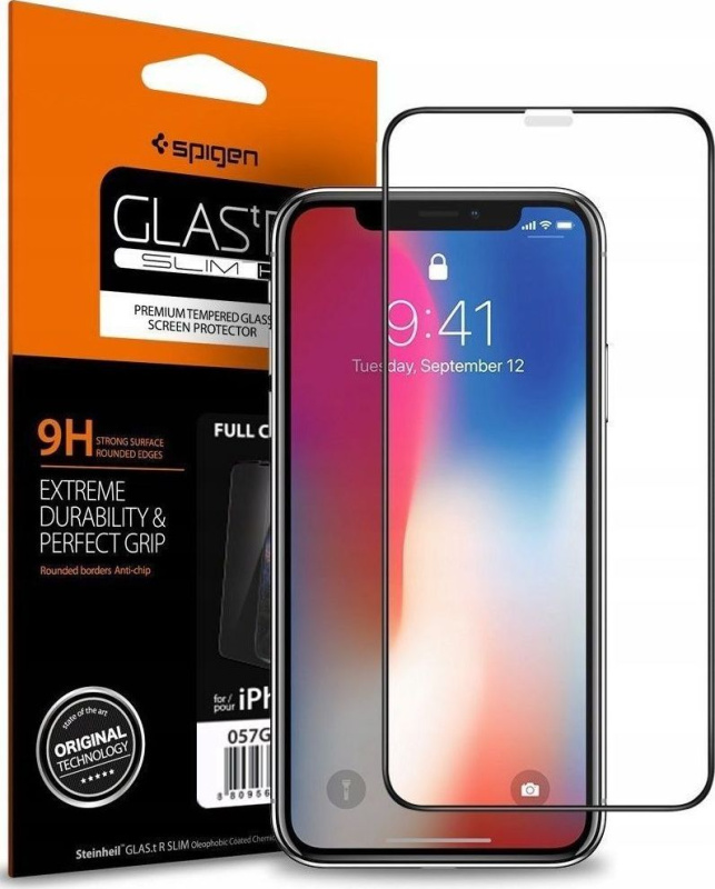 Spigen Glass FC HD ochranné sklo iPhone 11/XR černé
