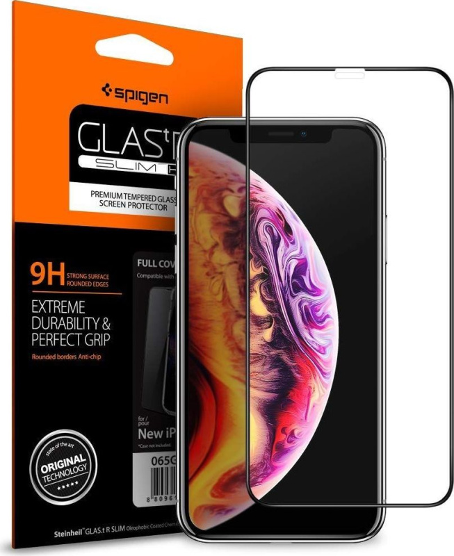 Spigen Ochranné tvrzené sklo pro iPhone X / XS / 11 Pro - Spigen, Glass FC