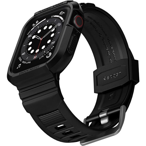 SPIGEN RUGGED ARMOR ”PRO” APPLE WATCH 4/5/6/SE (44MM) BLACK 8809613768060