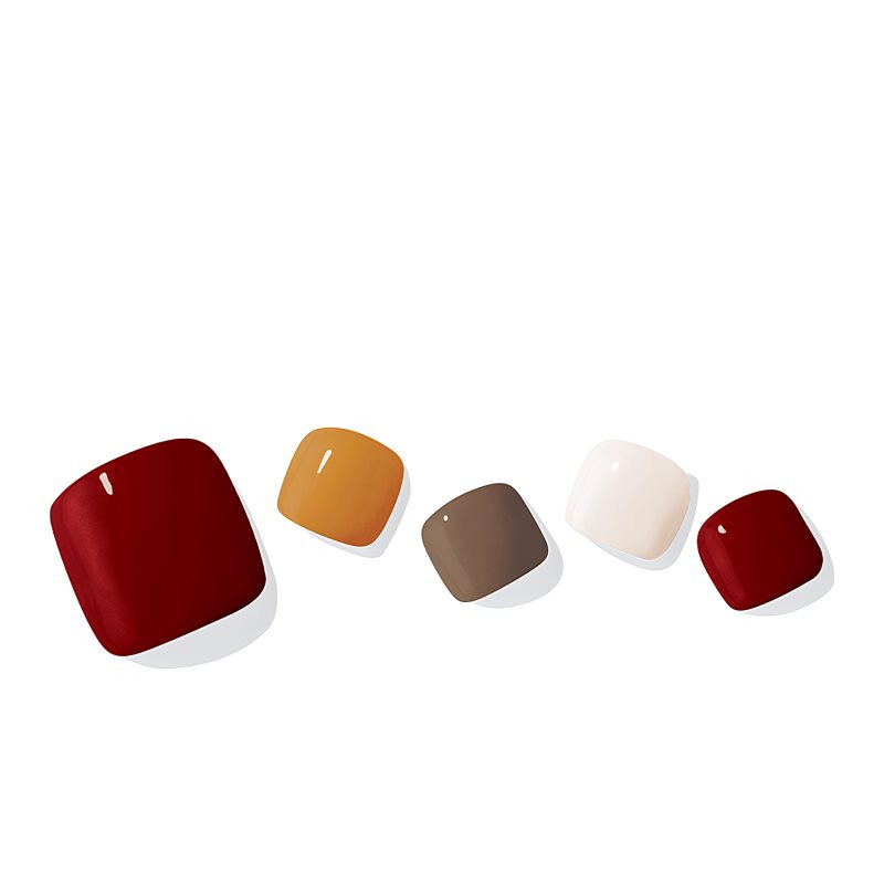 ohora Semi Cured Gel Pedicure Strips P Maple nálepky na nehty na nohy odstín PD-041 1 ks