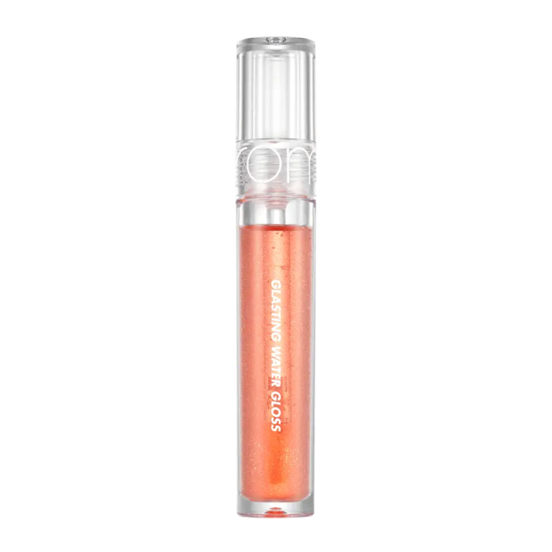 rom&nd Glasting Water Gloss zářivý lesk na rty se třpytkami odstín #01 Sanho Crush 4.3 g