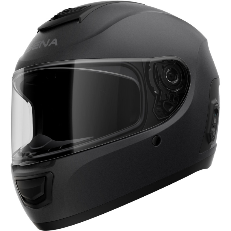 Moto přilba SENA Momentum EVO s integrovaným headsetem matně černá L (59-60)