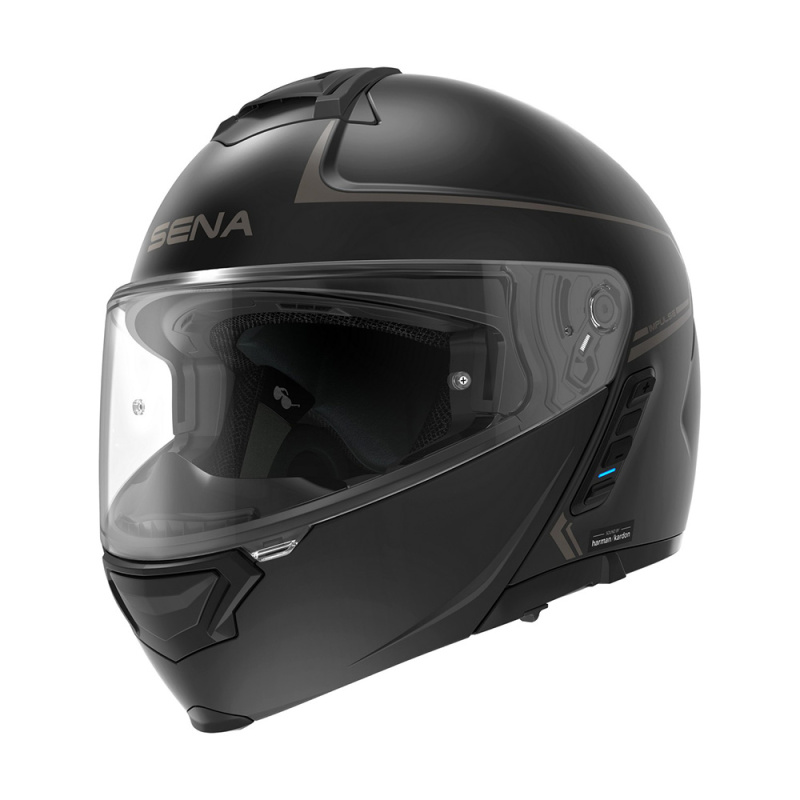 Moto přilba SENA Impulse s integrovaným Mesh headsetem Matt Black matně černá M (57-58)