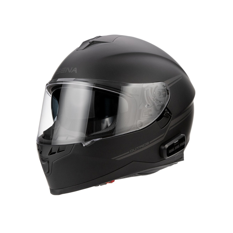Moto přilba s integrovaným headsetem SENA Outride Matt Black matně černá L (59-60)