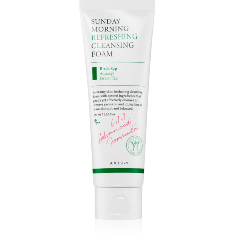AXIS-Y 6+1+1 Advanced Formula Sunday Morning Refreshing Cleansing Foam hloubkově čisticí krémová pěna pro citlivou pleť 120 ml