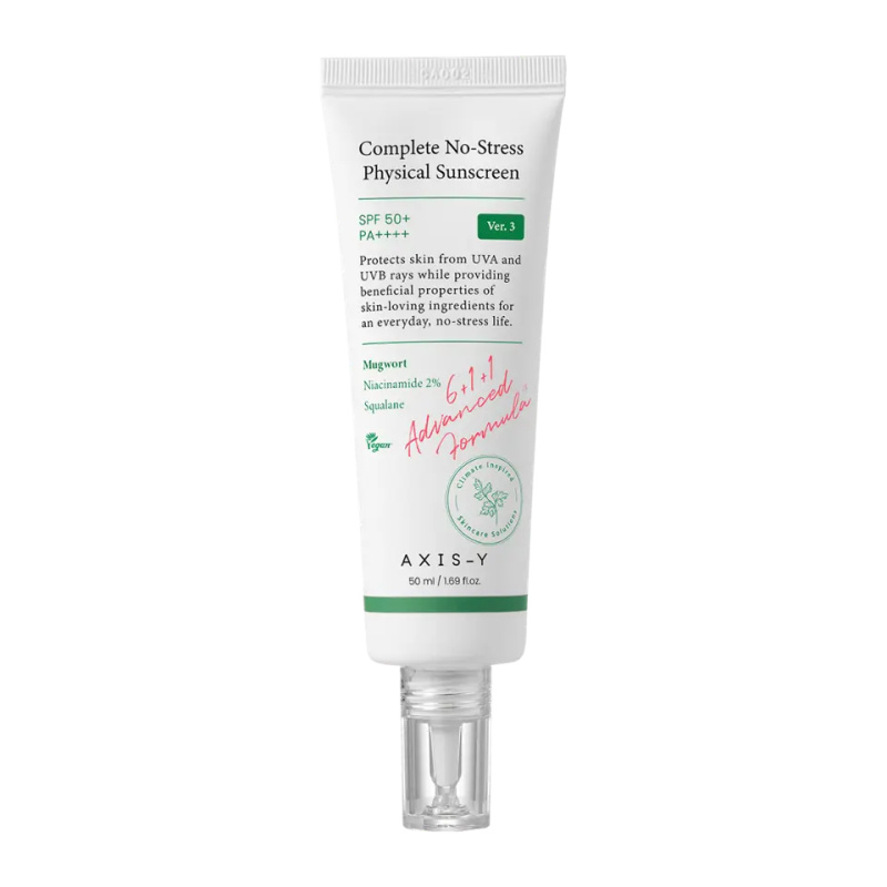 AXIS-Y Complete No-Stress Physical Sunscreen SPF50+/PA++++ - 50 ml