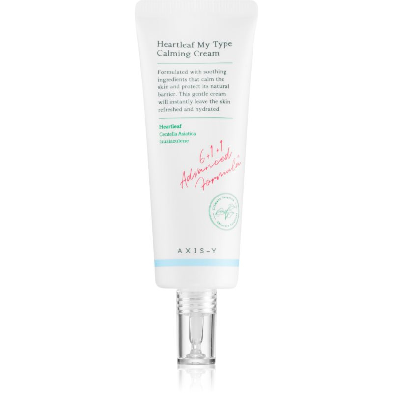 AXIS-Y 6+1+1 Advanced Formula Heartleaf My Type Calming Cream lehký gelový krém pro zklidnění a posílení citlivé pleti 60 ml