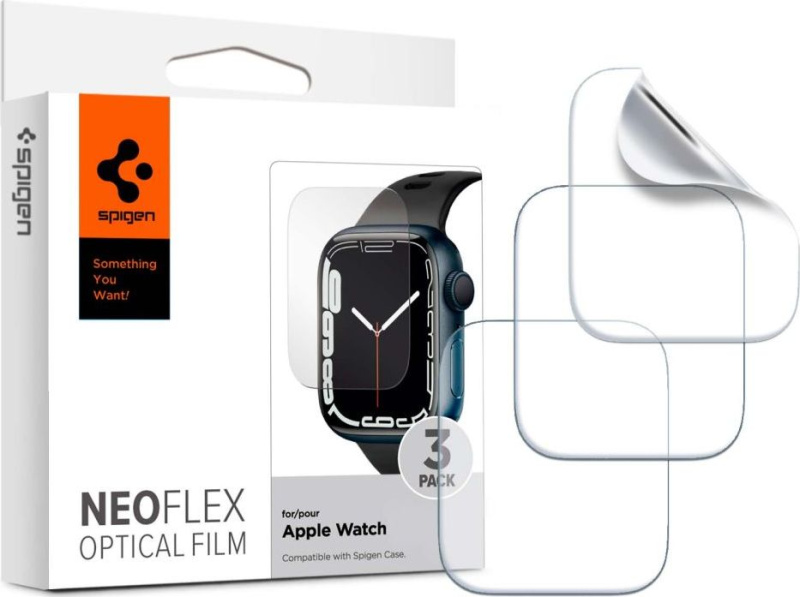 Spigen Film Neo Flex ochranná fólie Apple Watch 41/40 mm (3 ks)