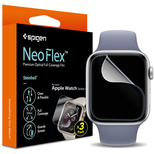 Spigen Film Neo Flex ochranná fólie Apple Watch 41/40 mm (3 ks)