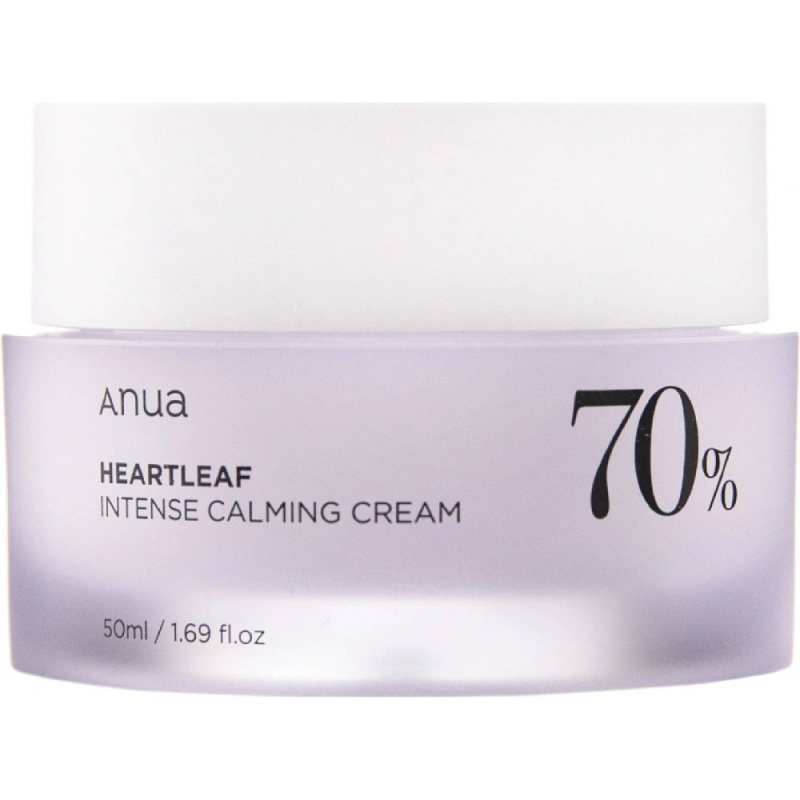 Anua Heartleaf 70% Intense Calming Cream intenzivní zklidňující a ochranný krém pro všechny typy pleti včetně citlivé 50 ml
