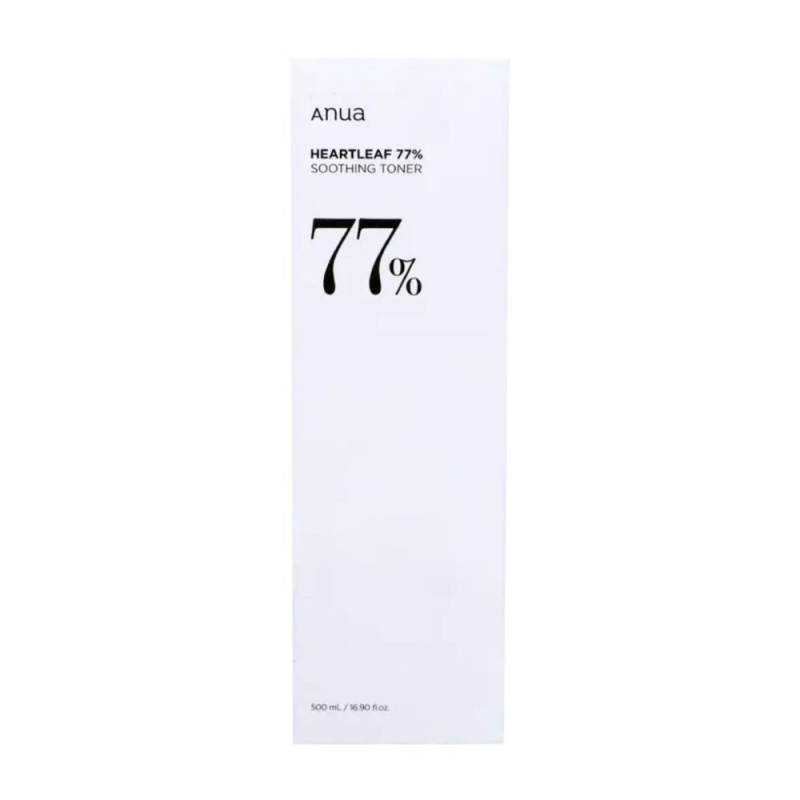 Anua Heartleaf 77% Soothing Toner čisticí a zklidňující tonikum pro obnovu kožní bariéry 500 ml