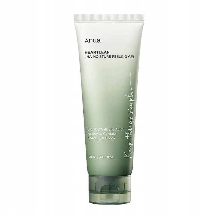 Anua Heartleaf LHA Moisture Peeling Gel jemný gelový peeling pro citlivou pleť se sklonem k akné 120 ml