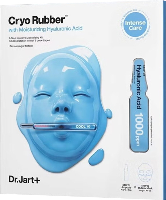 Dr. Jart+ Cryo Rubber™ with Moisturizing Hyaluronic Acid platýnková hydratačnní maska s kyselinou hyaluronovou 1 ks