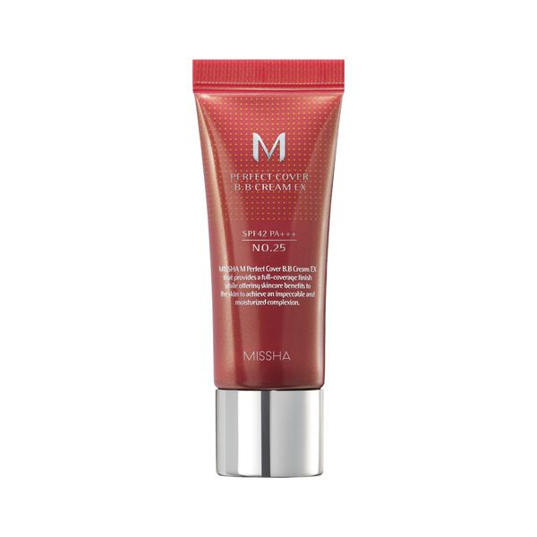 Missha M Perfect Cover BB krém s velmi vysokou UV ochranou malé balení odstín No. 25 Warm Beige SPF 42/PA+++ 20 ml